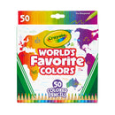 Crayola Worlds Favorite Colors Coloured Pencils Pack of 50