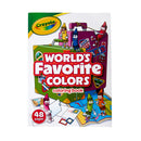 Crayola Worlds Favorite Colors Colouring & Activity Book 48 Pages