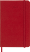 Moleskine Diary 12 Month Daily Hardcover Pocket 2027#Colour_SCARLET RED