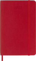 Moleskine Diary 12 Month Daily Softcover Pocket 2027#Colour_SCARLET RED