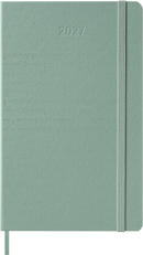 Moleskine Diary 12 Month Weekly + Notes Sage Green Hardcover Large 2027
