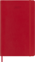 Moleskine Diary 12 Month Weekly + Notes Softcover Large 2027#Colour_SCARLET RED