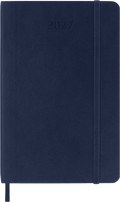 Moleskine Diary 12 Month Weekly + Notes Softcover Pocket 2027#Colour_SAPPHIRE BLUE