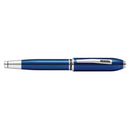 Cross Peerless Translucent Quartz Blue Engraved Lacquer Rollerball