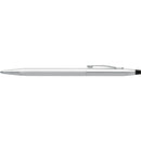 Cross Gift Set - Classic Century Chrome Ballpoint Pen & Mocha Saffiano Leather Pen Case