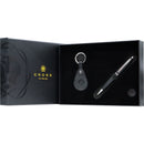 Cross Gift Set - Calais Black Ballpoint Pen & Black Saffiano Leather Smart Tracker Key Chain