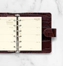 Filofax Organiser Refill Classic Week To View Pocket Cotton Cream 2027