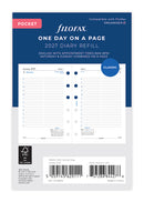 Filofax Organiser Refill Classic Day Per Page With Appointments Pocket 2027