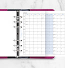 Filofax Organiser Refill Year Planner Horizontal Personal 2027