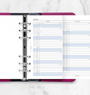Filofax Organiser Refill Year Planner Vertical Personal 2027