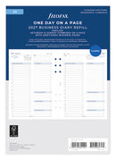 Filofax Organiser Refill Business Day Per Page A5 2027