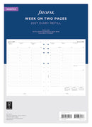 Filofax Organiser Refill Classic Week To View With Appointments Vertical Deskfax 2027