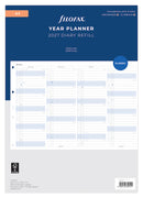 Filofax Organiser Refill Year Planner Vertical A4 2027