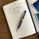 Cross Foundry Ballpoint Pen Black Lacquer with Gold Trim