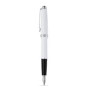 Cross Lume Fountain Pen White With Chrome Trim Medium