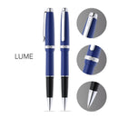 Cross Lume Ballpoint Pen Blue with Chrome Trim