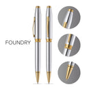Cross Foundry Ballpoint Pen Chrome Medalist