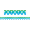 Learning Can Be Fun Scalloped Border Strips 7.5cm X 90cm Pack of 12#Colour_COOL TONES