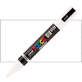 Uni Posca PC-5BR 1-4mm Brush Tip Paint Markers#Colour_WHITE