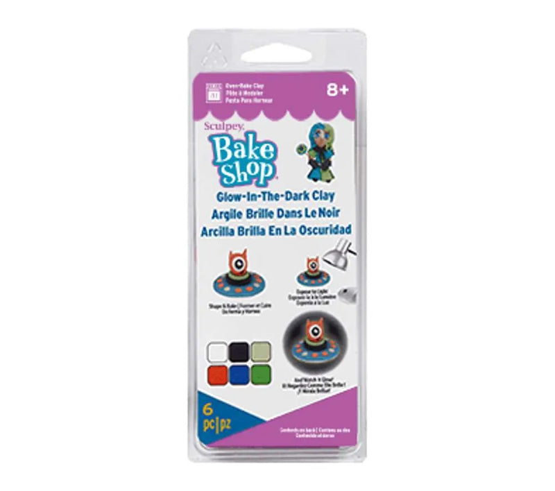 Sculpey Shape & Bake Glow In The Dark Clay Set