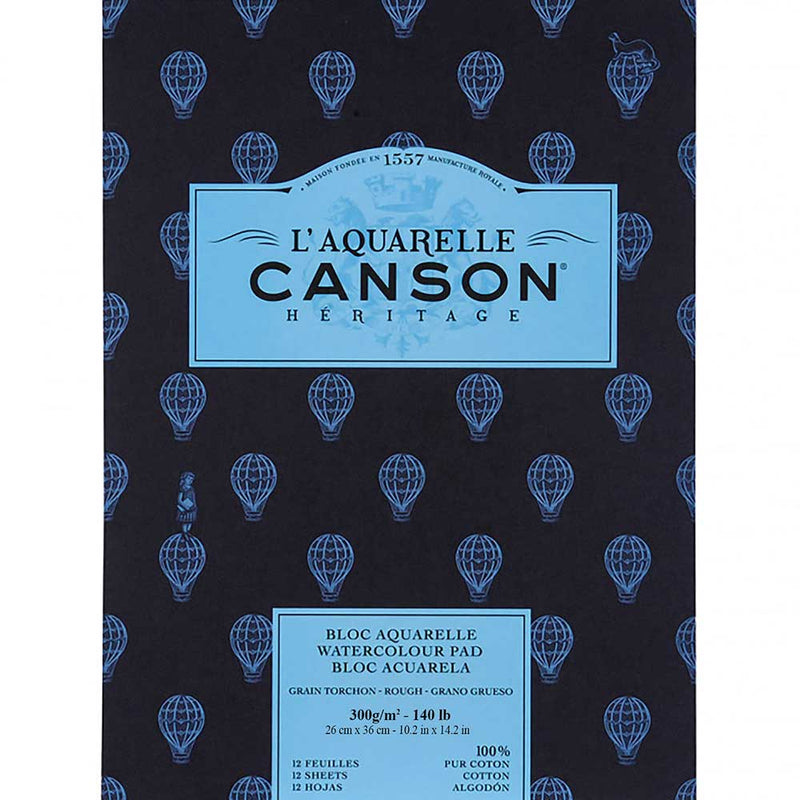 Canson Heritage Pad 300gsm 12 Sheet Rough