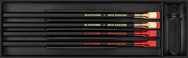 Moleskine X Blackwing Pencil & Sharpener Set