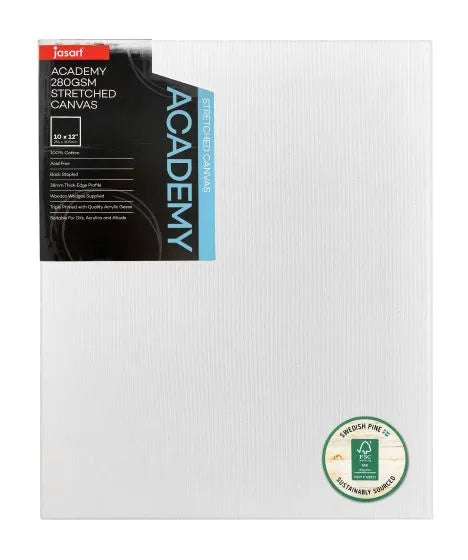 Jasart Academy 1.5 Inch Thick Edge Canvases Pack of 6