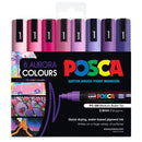 Uni Posca PC-5M 1.8-2.5mm Medium Bullet Aurora Markers Pack of 8