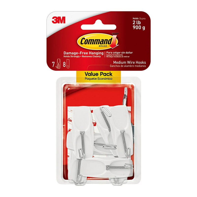 Command Medium Wire Toggle Hook Pack of 7
