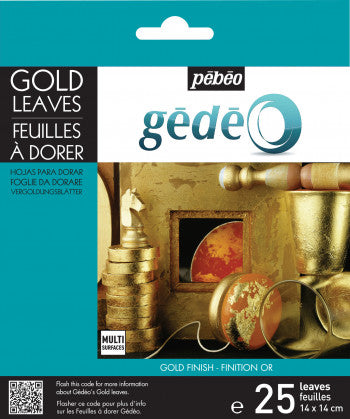 Pebeo Gedeo Gilding Leaves Gold Pack Of 25 Sheets