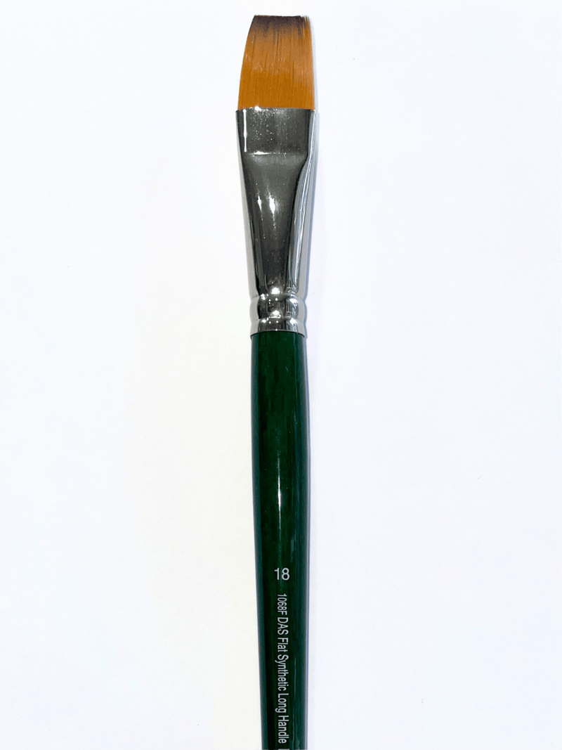 Das S1068f Synthetic Flat Long Handle Brushes