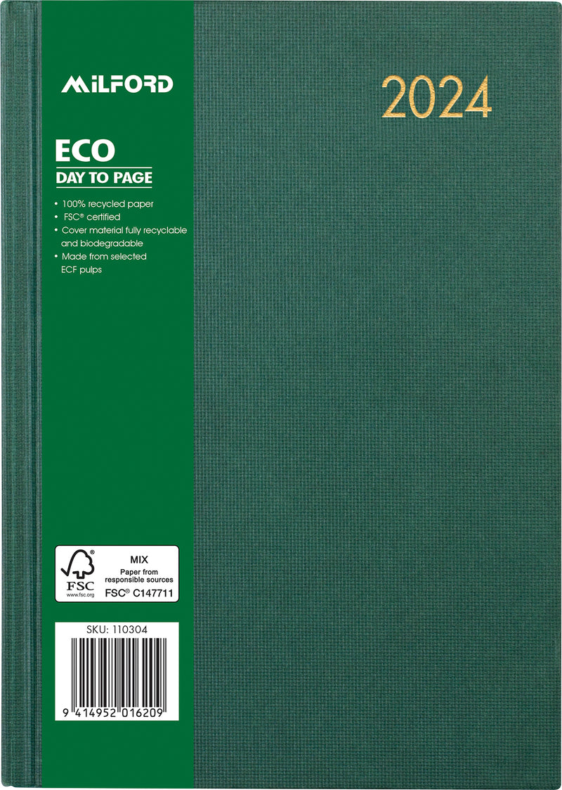 Milford Eco A51 Day Per Page Diary