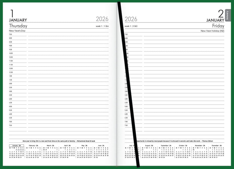 Collins Eco A51 Day Per Page Diary Even Year