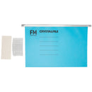 FM File Suspension Crystalfile Blue Foolscap Pack of 10