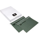 FM File Suspension Crystalfile Heavy Duty Double Capacity Green Foolscape Box of 50
