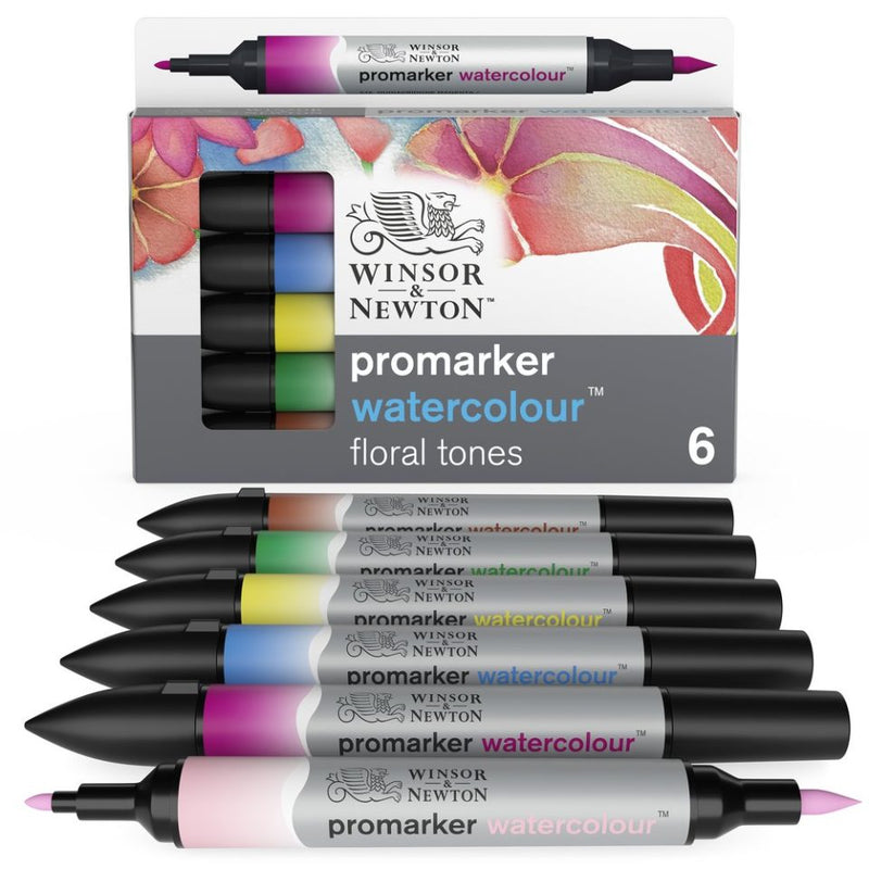Winsor & Newton Promarker Watercolour Floral Tone Set Of 6