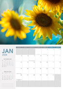 Collins Wall Calendar A4 NZ Floral Even Year