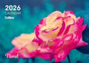 Collins Wall Calendar A4 NZ Floral Even Year