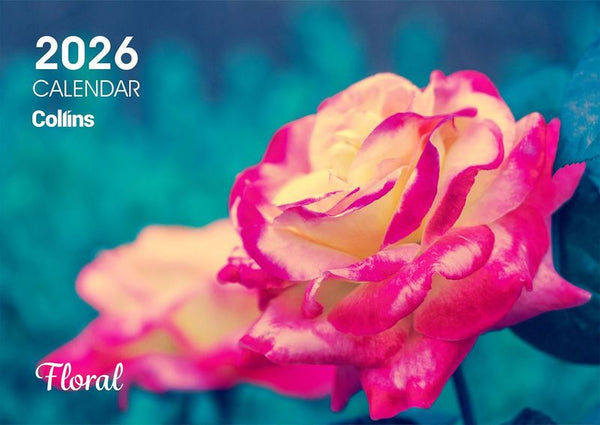 Collins Wall Calendar A4 NZ Floral Even Year