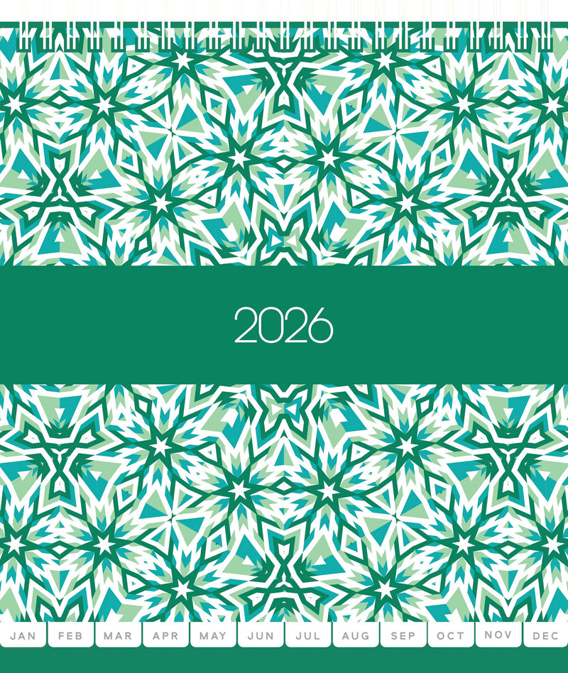 Collins Desk Calendar Kaleidoscope Even Year 