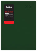 Collins Rhapsody A51 Day to Page Diaries Even Year#Colour_RACING GREEN