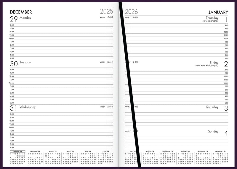 Collins Rhapsody A53 Week to View Diaries Even Year