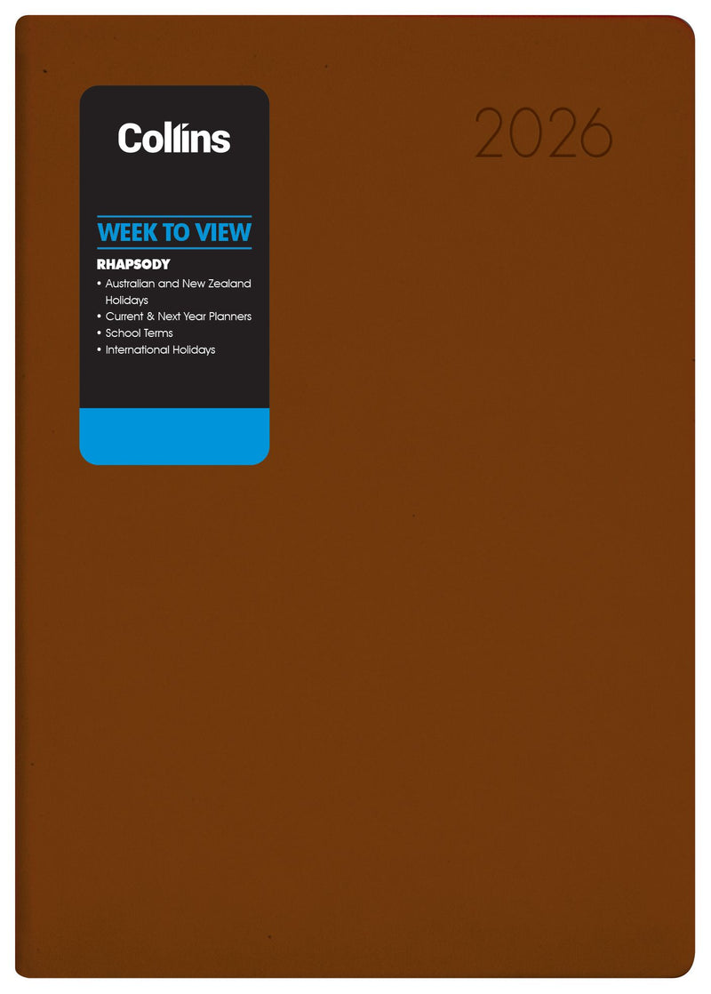 Collins Rhapsody A53 Week to View Diaries Even Year