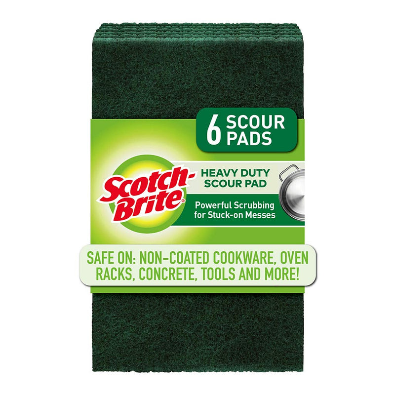 Scotch-Brite Heavy Duty Scouring Pad Pack of 6