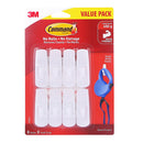 Command Small White Hook Value Pack of 8