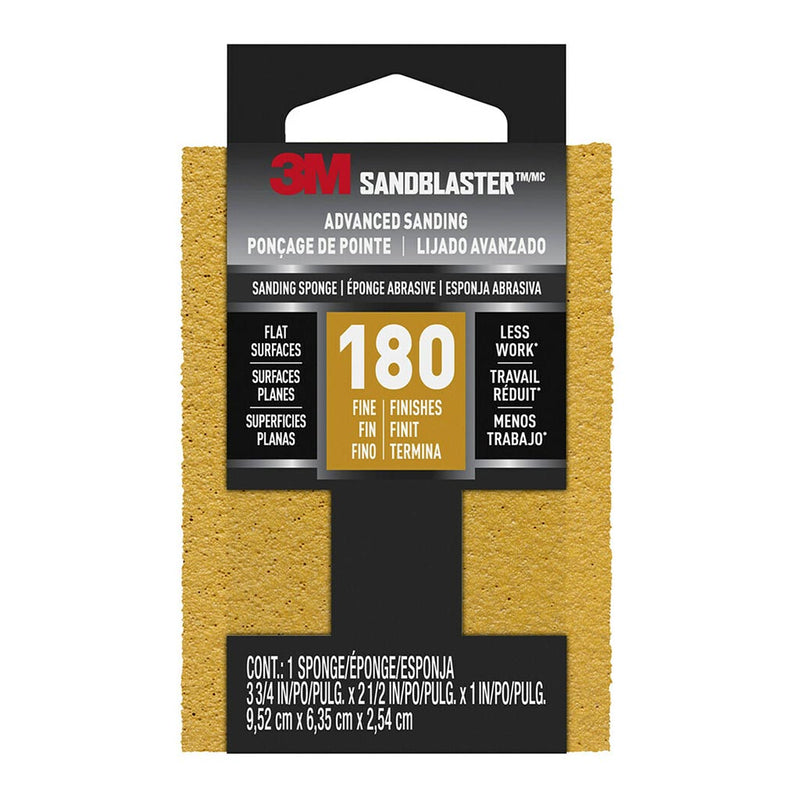 3M SandBlaster Gold 180 Grit Sanding Sponge 