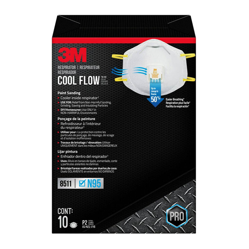 3M Pro Series Sanding & Fibreglass Respirator Pack of 10