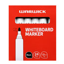 Warwick Bullet Tip Whiteboard Markers Pack of 24