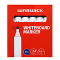 Warwick Bullet Tip Whiteboard Markers Pack of 24#Colour_BLUE