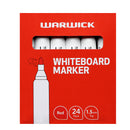 Warwick Bullet Tip Whiteboard Markers Pack of 24